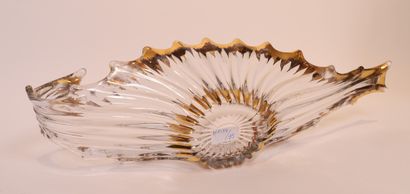 BELLE ET GRANDE COUPE NAVETTE EN CRISTAL...