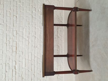 MAHOGANY HALF-MOON CONSOLE 

It opens with...
