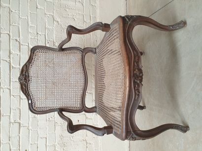 TRES BEAU MOBILIER DE SALON CANNE COMPOSE...