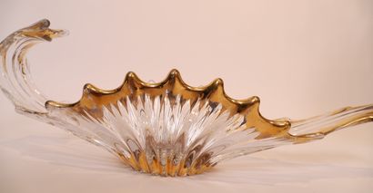 BELLE ET GRANDE COUPE NAVETTE EN CRISTAL...