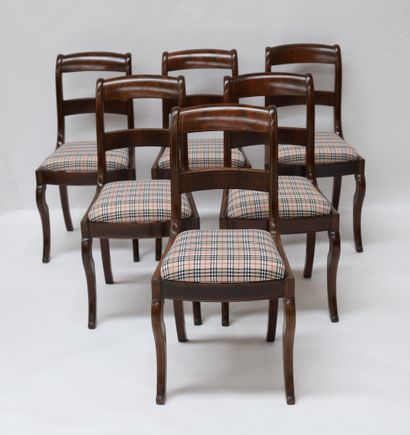 set of six mahogany bar chairs

In mahogany...