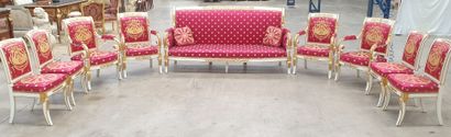 RARE ET EXCEPTIONNELLE MOBILIER DE SALON...