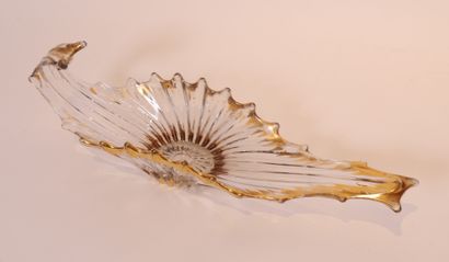 BELLE ET GRANDE COUPE NAVETTE EN CRISTAL...