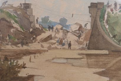 Henri HARPIGNIES (1819-1916) 

L’effondrement...