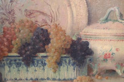 Jacques BILLE (1880-1942) 

Jardinière, soupière,...