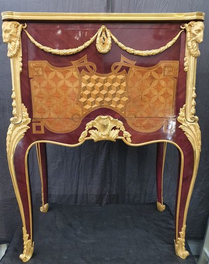 VERY NICE LITTLE CABINET FORMING A SECRETAIRE...