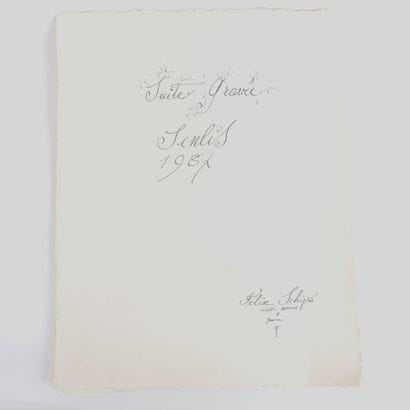 SET OF SIX ENGRAVINGS by Félix SCHIVO (1924-2006)
Includes:
-...