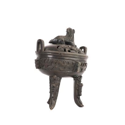 BRONZE CENSER DECORATED WITH A FÔ DOG
Archaizing...