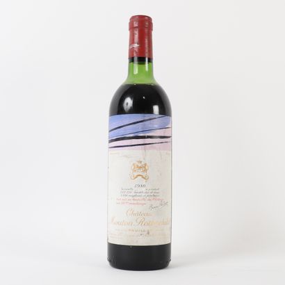 1 btl Châteeau Mouton Rotschild 1980 mid-shoulder...