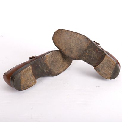 J.M.WESTON, LOAFERS
Pair of brown leather...
