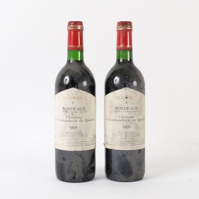 2 btls Château la Commanderie de Queyret...