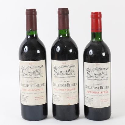3 Btl Château Bellefont-Belcier 1991 and...