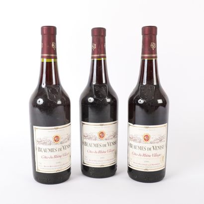 3 btls Beaumes de Venise 1999
Côtes du Rhône...