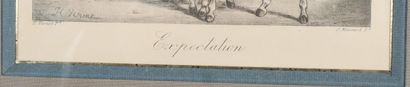 SET OF 4 MASSART ENGRAVINGS after Horace...