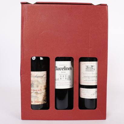 COFFRET 3 Btls including :
- Château Haut...