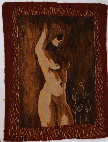 WOMEN'S NUDE WITH WILD FLOWERS