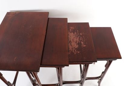 THONET
Four nesting tables
Marked on the...