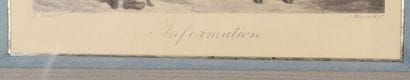 SET OF 4 MASSART ENGRAVINGS after Horace...