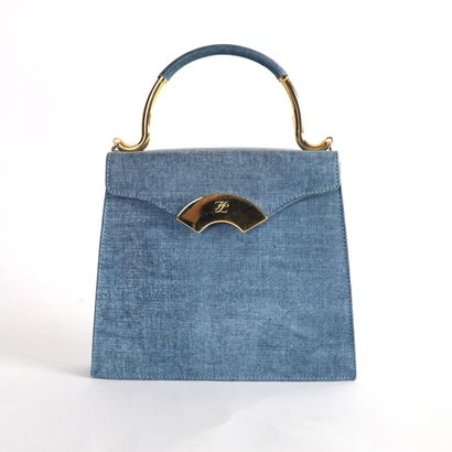 KARL LAGARFELD BLUE SHOULDER BAG, 
In blue...