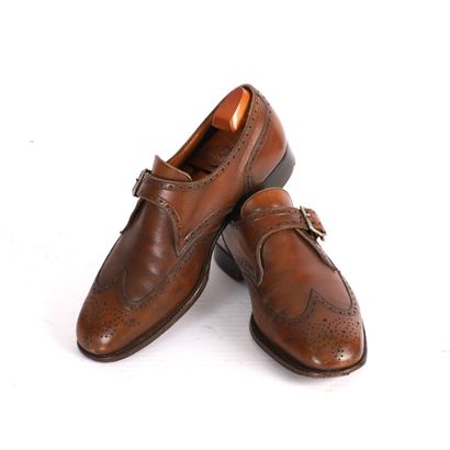 J.M.WESTON, LOAFERS
Pair of brown leather...