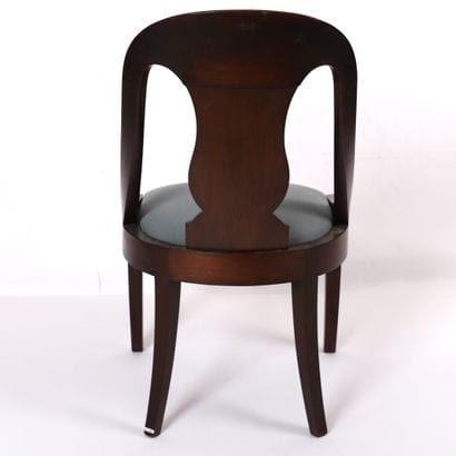 SET OF SIX GONDOLE CHAIRS, 19th century
Mahogany...