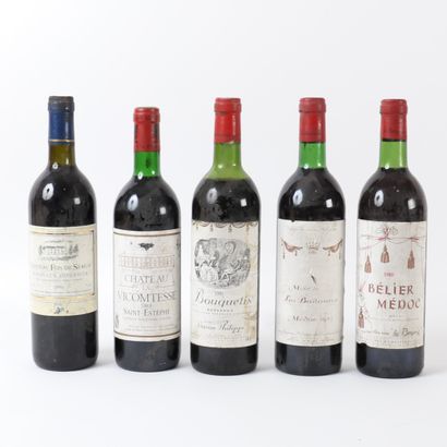 5 btls of bordeaux including :
-1 btl Château...