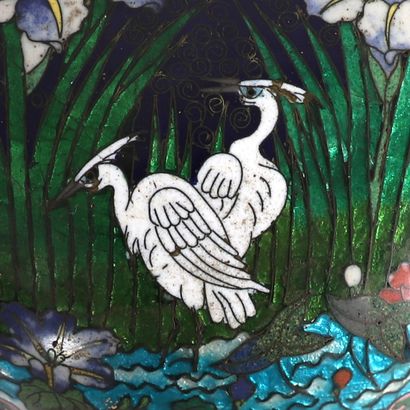CLOISSONED ENAMEL BONBONNIERE, late 19th...