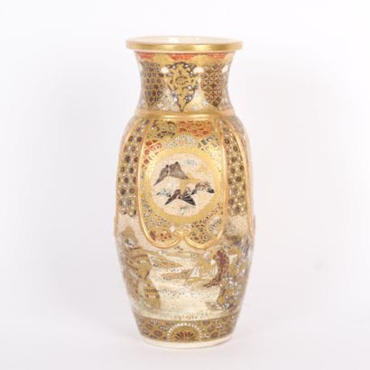 JAPAN SATZUMA EARTHENWARE VASE
Decorated...
