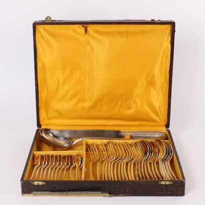 38-PIECE SILVER-PLATED MENAGERE.
Comprising...