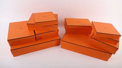 SET OF TEN EMPTY HERMES CARDBOARD BOXES
Ten...