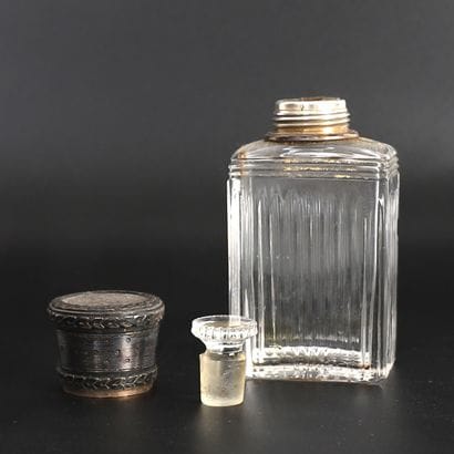 SET OF THREE PERFUME BOTTLES
Glass bottles,...