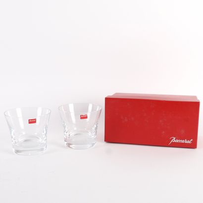 PAIR OF GLASSES, BACCARAT
Crystal glasses,...