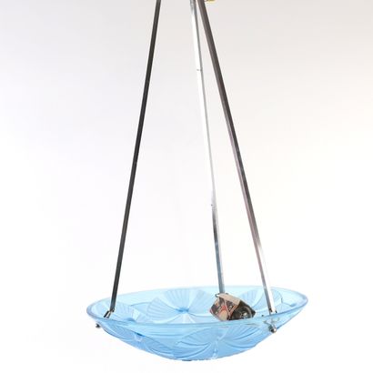 GLASS AND ROPE PENDANT LAMP by David GUERON...