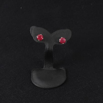 PAIR OF SILVER AND RUBY EARRINGS
Pair of...