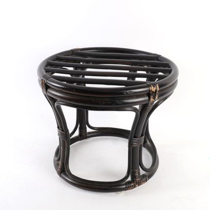 BAMBOO STOOL
Black-painted bamboo stool.
H:...