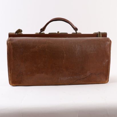LARGE VINTAGE GLADSTONE DOCTOR'S BAG, 20th...