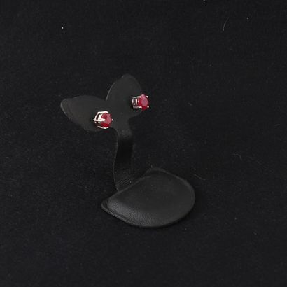 PAIR OF SILVER AND RUBY EARRINGS
Pair of...