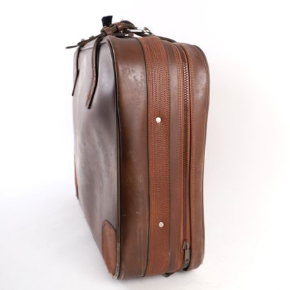 LANCEL CHOCOLATE LEATHER SUITCASE
Chocolate-colored...