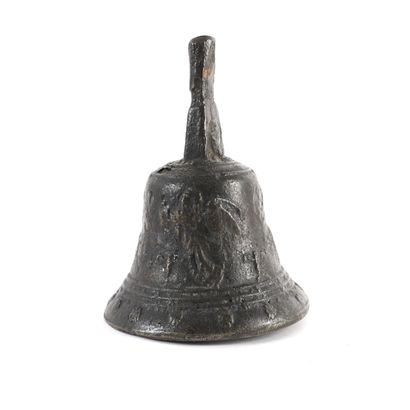BRONZE CLOCHE, END OF THE 19th CENTURY -...