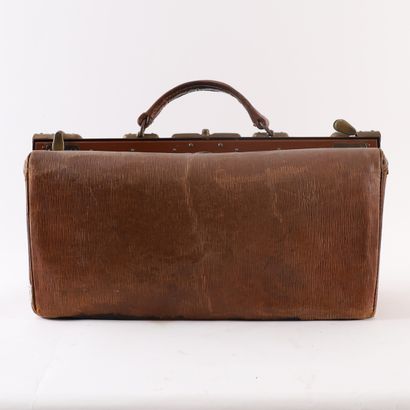 LARGE VINTAGE GLADSTONE DOCTOR'S BAG, 20th...