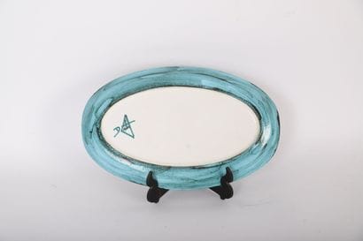 OVAL DISH DECORATED WITH FISH
Monogrammed...