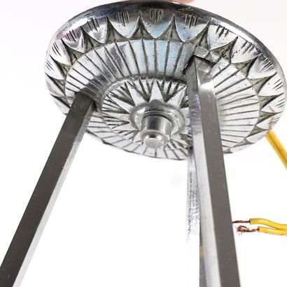 GLASS AND ROPE PENDANT LAMP by David GUERON...
