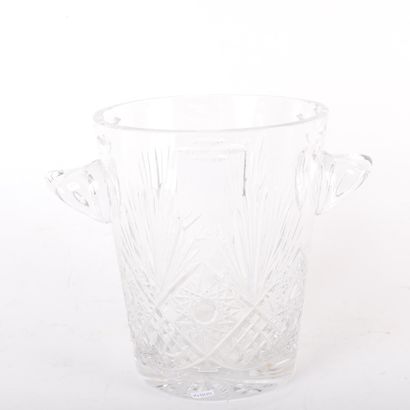 BACCARAT CRYSTAL CHAMPAGNE BUCKET
Hand-cut...