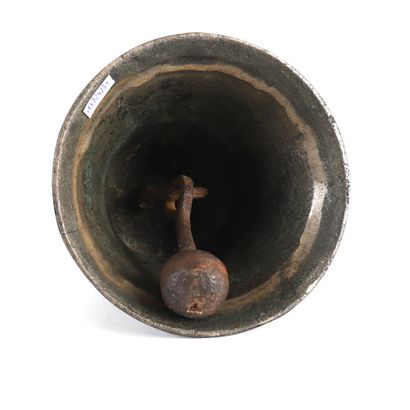 BRONZE CLOCHE, END OF THE 19th CENTURY -...