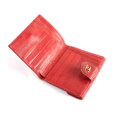 RED CHANEL LEATHER WALLET
Red Chanel leather...