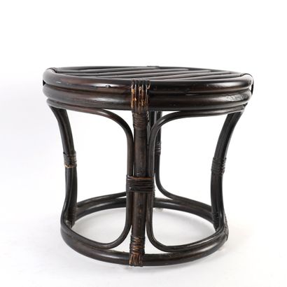 BAMBOO STOOL
Black-painted bamboo stool.
H:...
