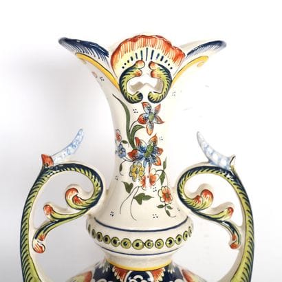 BLOIS EARTHENWARE VASE
Cream earthenware...