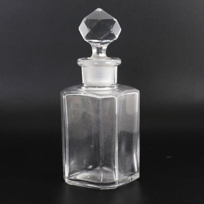 SET OF SIX PERFUME BOTTLES
Five in glass...