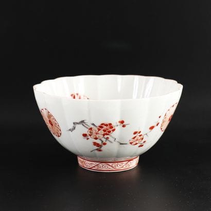 PAIR OF SMALL GODRONNED BOWLS, CHINA, 18th...