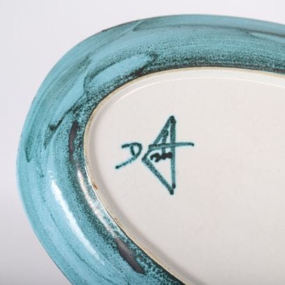 OVAL DISH DECORATED WITH FISH
Monogrammed...